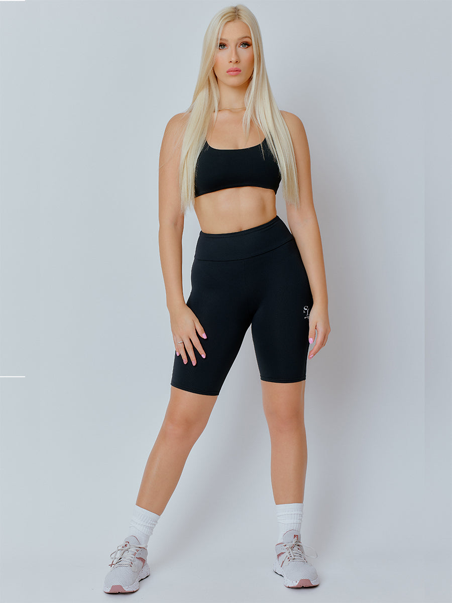 SIMONE-01 fekete, női sport top